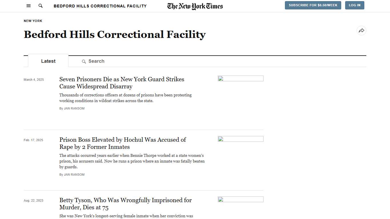 Bedford Hills Correctional Facility - The New York Times